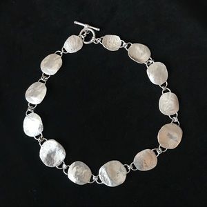 Silver Disc Necklace